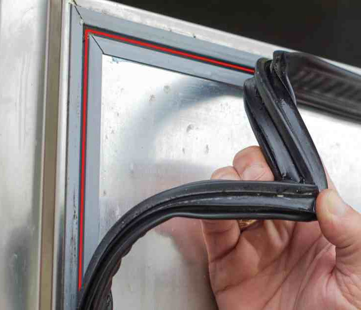 dirty refrigerator door gasket